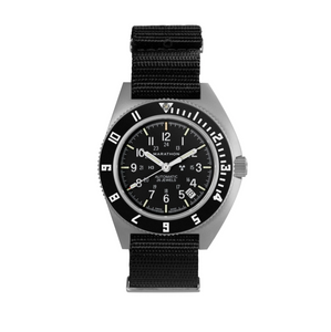 41MM STEEL NAVIGATOR W/ DATE AUTOMATIC (SSNAV-D AUTO) ON NYLON DEFSTAN