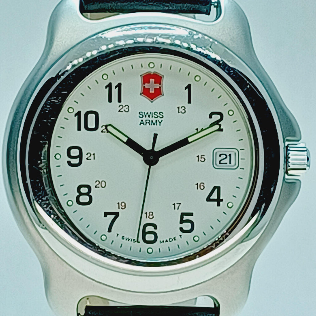 Montre Victorinox Montre Homme Bracelet Tissu Noir GIORGIO Montres Armée Suisse - Foto 1